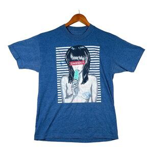 CKDOUT Men's Blue Naked Woman Cakedout Streetwear Popsicle Hipster T Shirt sz M